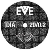 FIBERCUT disc 20 x .2mm Pack of 10 wheels Zirconia , diamond EVE-GERMANY