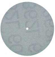 MaxiFinish PIN HOLE CENTER ALUMINUM OXIDE PLASTIC DISC 7/8\"(21mm) coarse grit 100 pcs