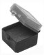 CROWN BOX,1", INCLUDING FOAM, black, box of 1000