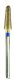 DIAMOND BUR, SINTERED, Medium 240 grit 2.34mm mandrel(hp)long tapered 10x3.7mm