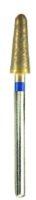 DIAMOND BUR, SINTERED, Medium 240 grit 2.34mm mandrel(hp)long tapered 10x3.7mm