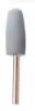 ACRYLIC POLISHER MOUNTED BULLET GRAY, extra coarse 24mm(h)x10mm(w) 150 grit