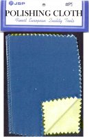 JEWELERS POLISHING CLOTH , 12\"x15\" Blue/yellow.