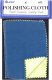 JEWELERS POLISHING CLOTH , 12"x15" Blue/yellow.