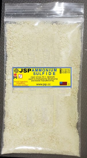 Ammonium Sulfide 8 ounces - Click Image to Close