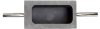 2 handle graphite ingot mold 30kg i.d. 243x112x102mm