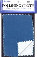 JEWELERS POLISHING CLOTH , 6\"x4\" Blue/white.