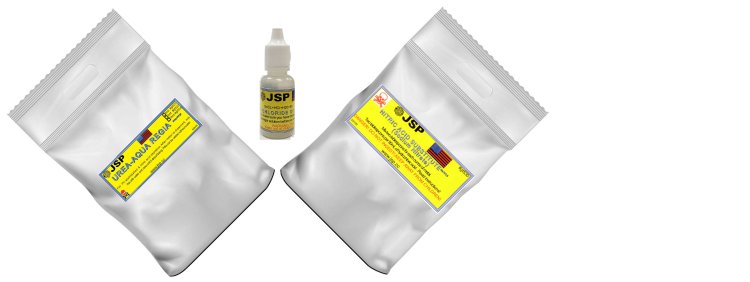 Aqua regia gold refining supply kit, 2x 1/2lb bags +Stannous Chloride with instructions. - Click Image to Close