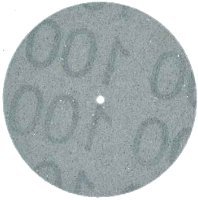 MaxiFinish PIN HOLE CENTER ALUMINUM OXIDE PLASTIC DISC 7/8\"(21mm)X-FINE grit box of 100