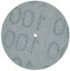 MaxiFinish PIN HOLE CENTER ALUMINUM OXIDE PLASTIC DISC 7/8"(21mm)X-FINE grit box of 100