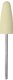 ACRYLIC POLISHER MOUNTED BULLET yellow, x- Fine 24mm(h)x10mm(w) 800 grit