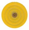 4" YELLOW BUFF LEATHER CENTER