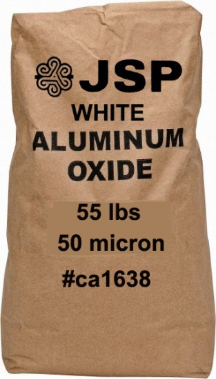 ALUMINUM OXIDE, 55LBS WHITE 50Micron - Click Image to Close