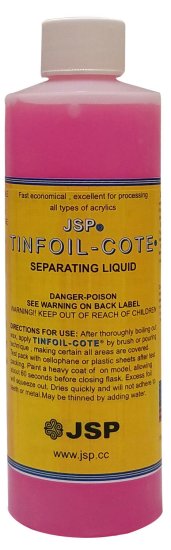 JSP® TINFOIL-COTE SEPARATING LIQUID 8 ozs - Click Image to Close