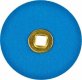 BRASS CENTER BLUE ZIRCONIA DISC 1 1/2"(38mm) FINE grit box of 100