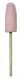 MOUNTED ACRYLIC POLISHER PINK BULLET ,pink, fine, 23.5mm(h) x 10.3mm(w) 180 grit