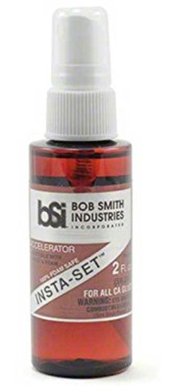 BSI InstaSet CA accelerator, foam safe , pump 2oz - Click Image to Close