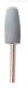 ACRYLIC POLISHER MOUNTED BULLET GRAY, extra coarse 24mm(h)x10mm(w) 150 grit