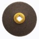 MaxiFinish BRASS CENTER DOUBLE SIDE PLASTIC DISC 7/8"(21mm) COARSE grit box of 100