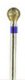 DIAMOND BUR, SINTERED, Medium 240 grit 2.34mm mandrel(hp)Round, ball 6mm