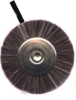 MINIATURE BRUSHES, MOUNTED on a 3/32\" (2.3mm) mandrel , sold in packs of 12