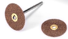 MaxiFinish BRASS CENTER GARNET DISC 7/8\"(21mm) MEDIUM grit box of 100