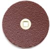 ALUMINUM OXIDE BRASS CENTER DISC7/8"(22mm) WaterProof medium grit 100 pcs