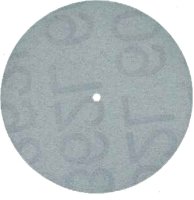 MaxiFinish PIN HOLE CENTER ALUMINUM OXIDE PLASTIC DISC 1 1/2\"(38mm)SUPER-FINE grit 100 pcs