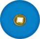 BRASS CENTER BLUE ZIRCONIA DISC 7/8"(21mm) MEDIUM grit box of 100