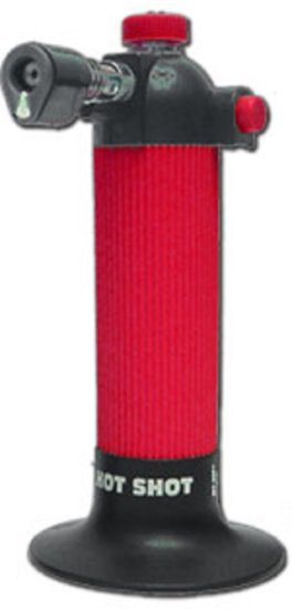 BLAZER TORCH,BUTANE (NO GAS),RED Piezo electric ignition, eliminates the need for matches - Click Image to Close