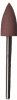 ACRYLIC POLISHER MOUNTED brown, medium 24mm(h)x10mm(w) 320 grit