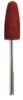 ACRYLIC POLISHER MOUNTED BULLET RED, xx coarse 24mm(h)x10mm(w) grit 120