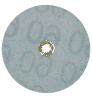 MaxiFinish BRASS CENTER ALUMINUM OXIDE PLASTIC DISC 1 1/2\"(38mm)X-FINE grit 100 pcs