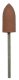 ACRYLIC POLISHER, BROWN BULLET FINE 24mm(h) x 10mm(w) 320 grit