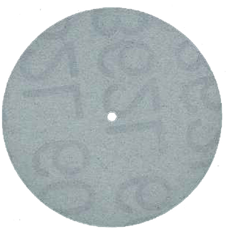 MaxiFinish PIN HOLE CENTER ALUMINUM OXIDE PLASTIC DISC 7/8"(21mm) MEDIUM grit 100 pcs