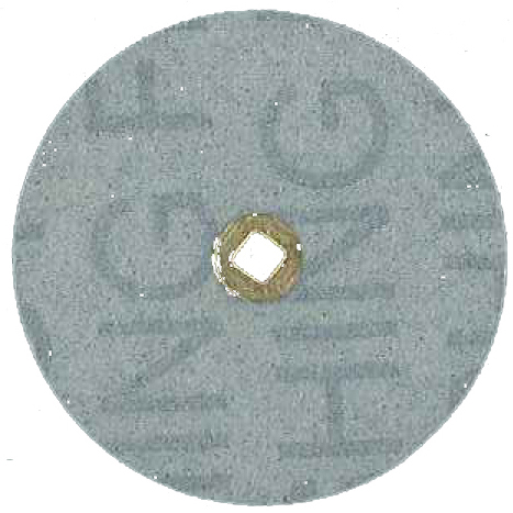 BRASS CENTER ALUMINUM OXIDE PLASTIC DISC 1 1/2"(38mm) coarse 100 discs