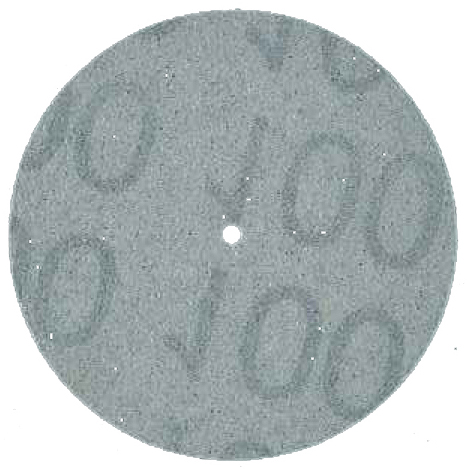 PIN HOLE CENTER ALUMINUM OXIDE PLASTIC DISC 1 1/2"(38mm)FINE grit 100 pcs