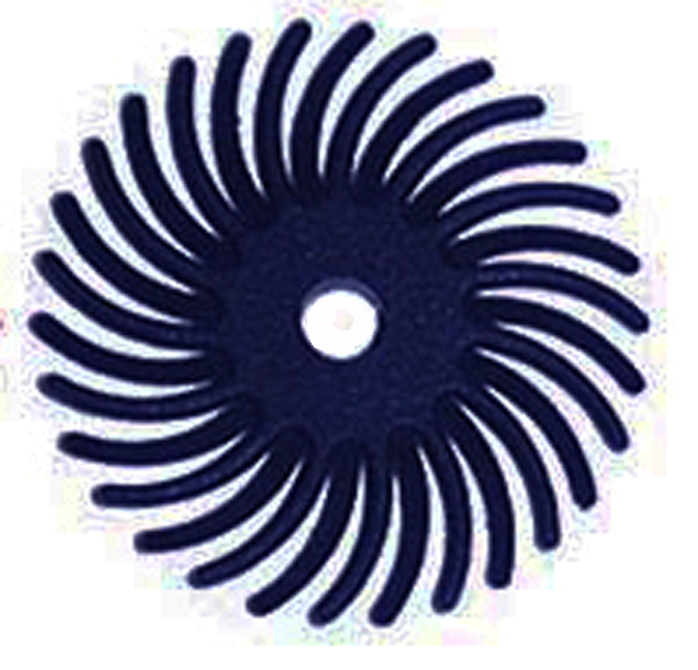 1" RADIAL POLISHING DISCS, DARK BLUE 80 grit