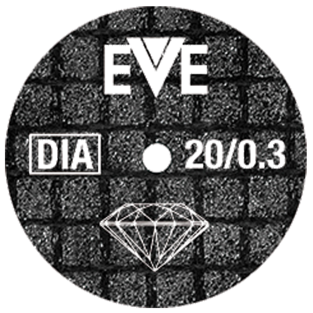 FIBERCUT disc 20 x .3mm Pack of 10 wheels for Zirconia Diamond EVE-GERMANY