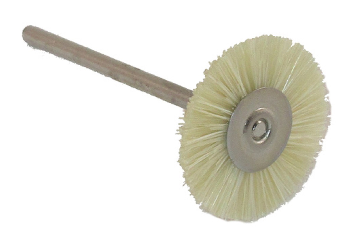MINIATURE BRUSHES, MOUNTED on a 3/32\" (2.3mm) mandrel , sold in packs of 12
