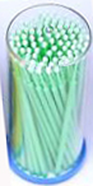 MICRO APPLICATOR BRUSH 2.00MM / 100PCS REGULAR GREEN