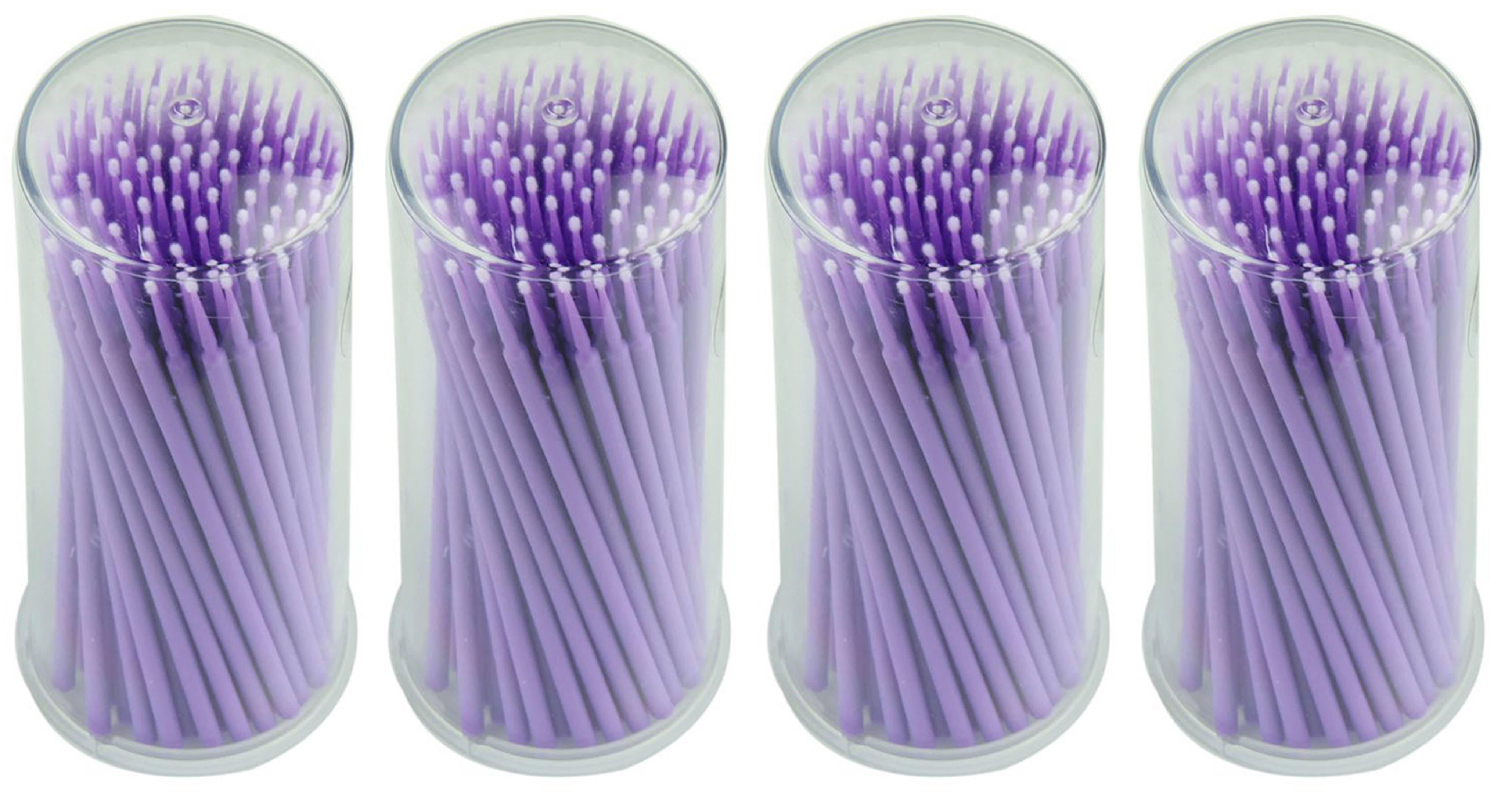 MICRO APPLICATOR BRUSH 1.0MM 100PCS SUPERFINE WHITE / PURPLE