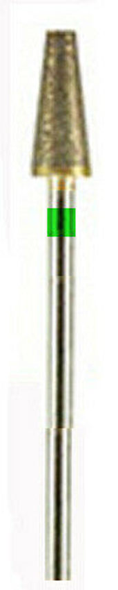 DIAMOND BUR, SINTERED, Coarse 120 grit 2.34mm mandrel(hp)Cone, flat top , 13mm x 5mm