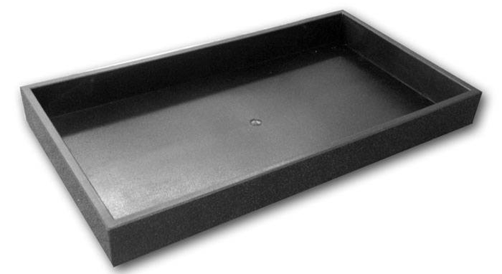 1" STACKABLE TRAY Black