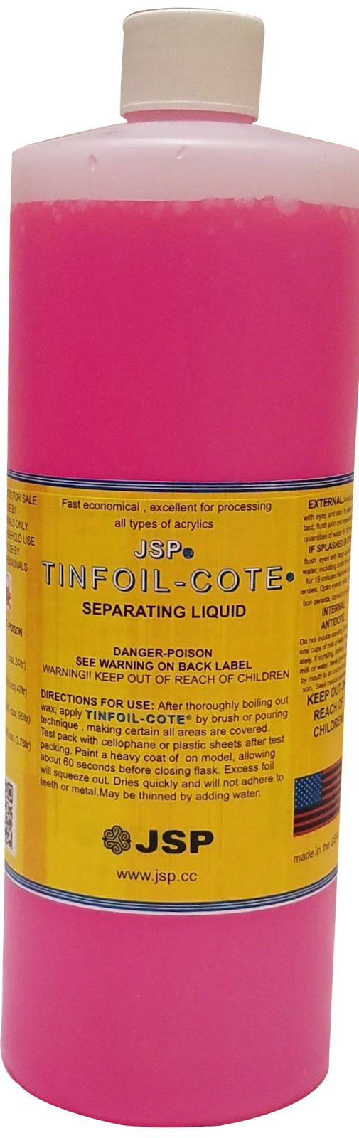 JSP® TINFOIL-COTE SEPARATING LIQUID 16 ozs