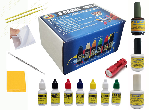 U-NAMEL® starter kit, 7 colors + led Super Deluxe Professional