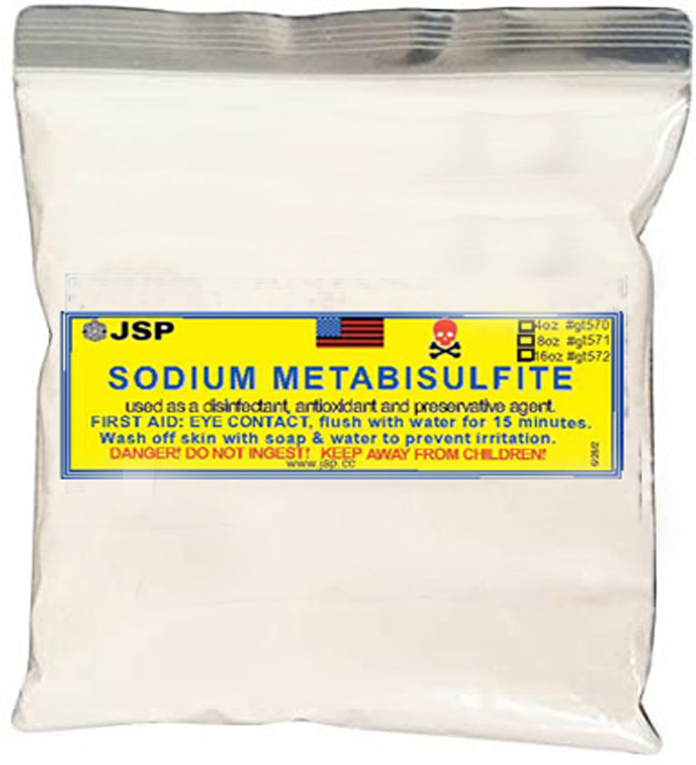 Sodium Metabisulfite 8 ounces - Click Image to Close
