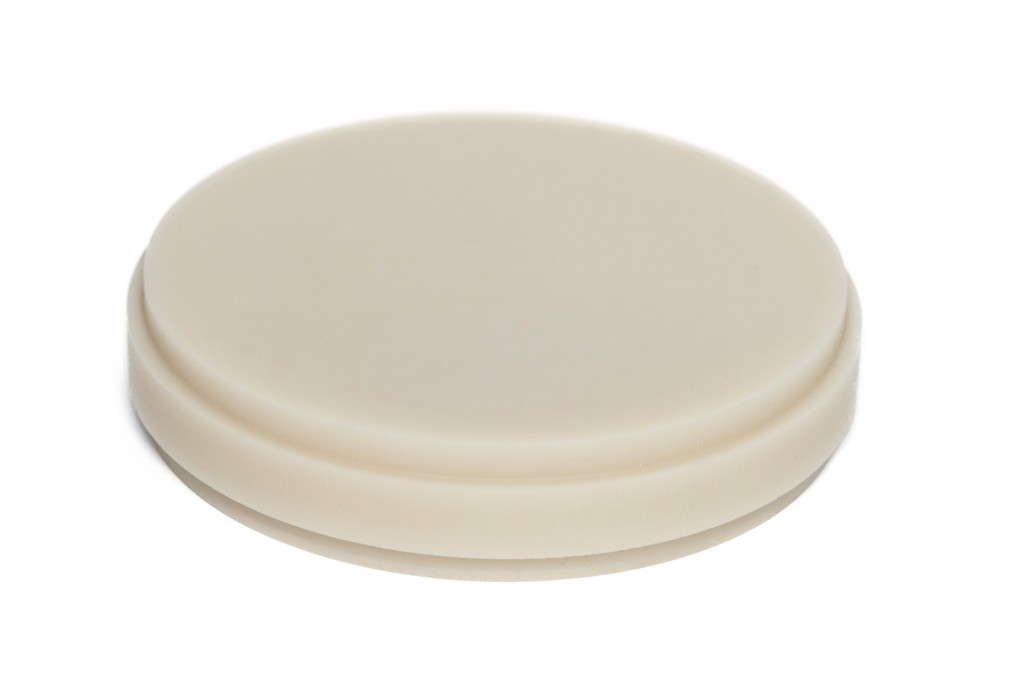 IDODENTINE - PMMA 98.5mm/20mm/BG3 Bleach White Mono-layer Blank (Puck -Disc) fo...