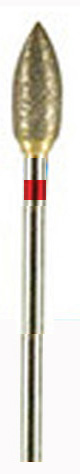 DIAMOND BUR, SINTERED, X-fine 600 grit 2.34mm mandrel(hp)Pointed oval 13mm x 5mm