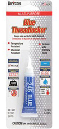 DEVCON Blue Thread Locker 0.2 oz. tube carded (6 ml)